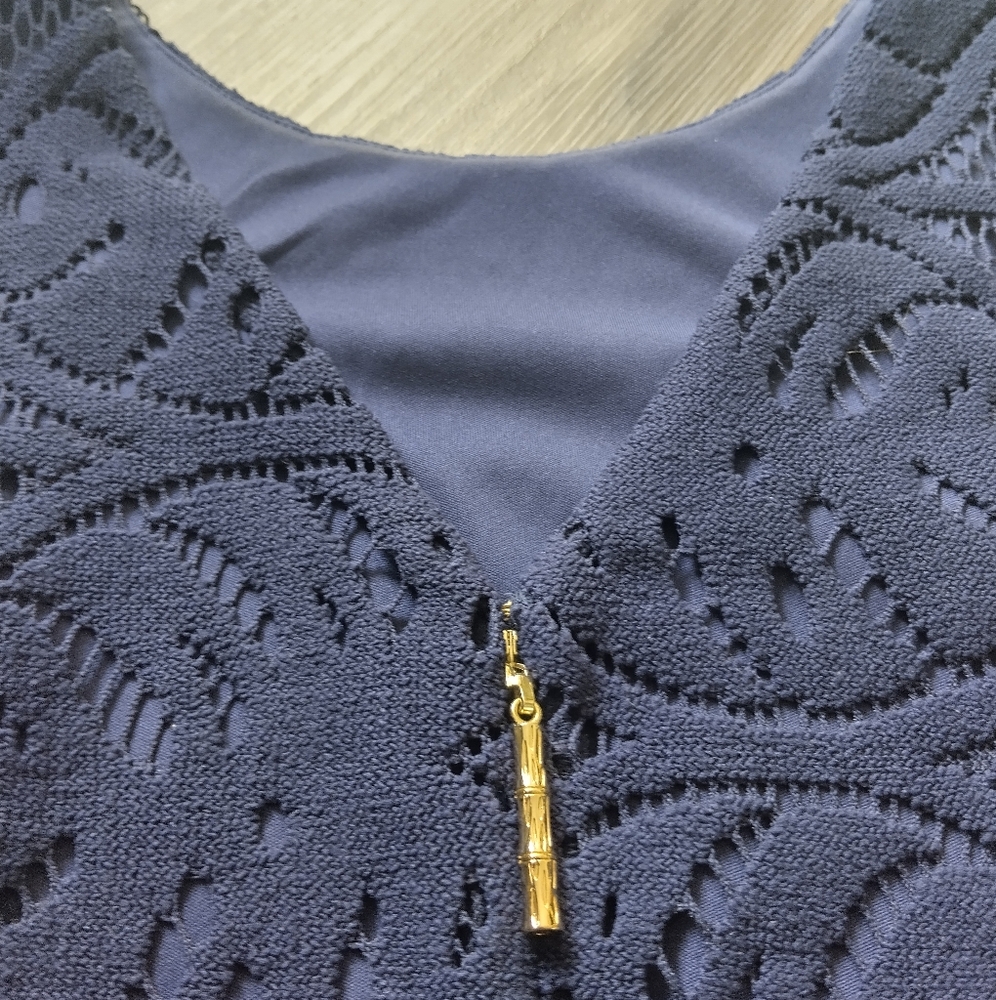 LILLY PULITZER EYELET SLEEVELESS DRESS - Picture 7 of 9